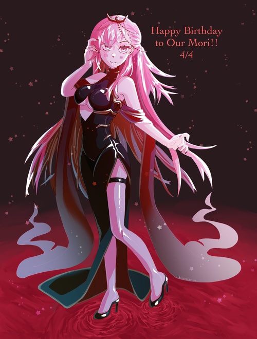 Hi Calli!! Happy birthday to Our Mori, thank you so much for being here and bringing us smiles and laughs every day. Your music has truly saved me from dark times, especially End of A Life, so I hope all of us deadbeats can repay even just a fraction of what you have given us, memento mori ♥️<br class="newline" /><a class="read-time" target="_blank" rel="noopener noreferrer" href="https://www.youtube.com/watch?v=SaobHKDZ8KI&t=4h26m41s">Read Timestamp</a>