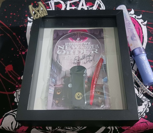 I was the winner for the "Guess the Guest" contest for the New Underworld Order concert promo. And this was my prize. A signed NUO glowstick. Never told anyone lol. This light has been framed since. It is my physical proof that I will ALWAYS support Our Mori.<br /><br />Happy 4th B-day Mori!<br class='newline' />This year has been absolutely insane. While I've had my own trials & tribulations going on, seeing you fly high was plenty of motivation for me to keep on fighting! Working on this site with Arkahn & the billboard was a lot of fun! Rounding up all the Dead Beats for this, is a memory I'll hold on to for a long time.<br class='newline' />Thank you for everything Mori. Without you, I wouldn't have the many Dead Beat friends I have now. You being my KamiOshi has helped me in more way than I can count.<br class='newline' />I'll never stop cheering loud & proud. I'll never stop being your Dead Beat.<br class='newline' />Hasta la muerte, Mori. <br class="newline" /><a class="read-time" target="_blank" rel="noopener noreferrer" href="https://www.youtube.com/watch?v=SaobHKDZ8KI&t=3h44m17s">Read Timestamp</a>