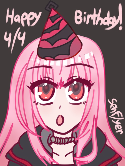 Happy Birthday Calli!<br /><br />I can't believe it'll be 4 years since your debut this year! It feels really long but also flew by at the same time. This year is already exciting with a new single and an anime ED! Congrats!<br /><br />I've been so inspired since meeting you. I hope I can continue to have fun with you and the Dead Beats in the future as well!<br class="newline" /><a class="read-time" target="_blank" rel="noopener noreferrer" href="https://www.youtube.com/watch?v=SaobHKDZ8KI&t=3h51m9s">Read Timestamp</a>